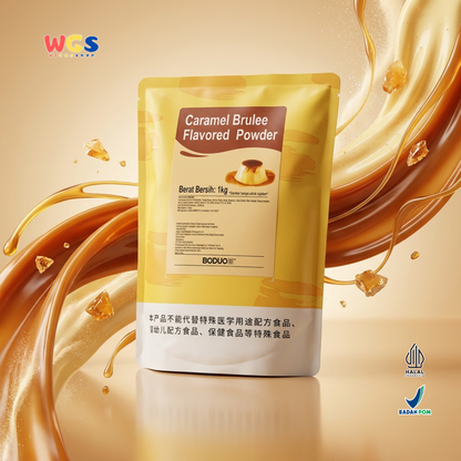 BODUO Caramel Brulee Flavored Powder 1kg – Delicious Crème Brûlée Flavored Powder