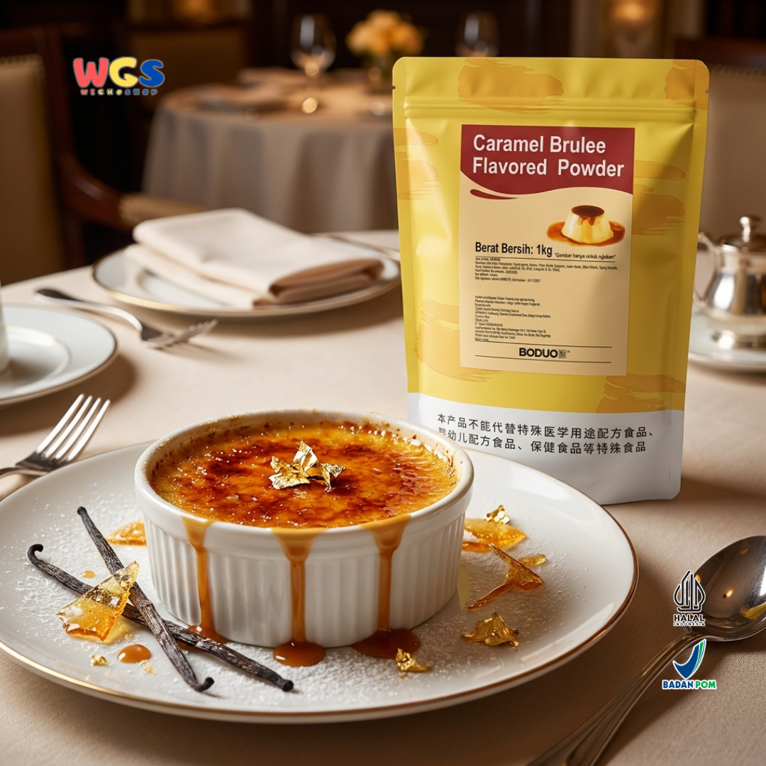 BODUO Caramel Brulee Flavored Powder 1kg – Delicious Crème Brûlée Flavored Powder