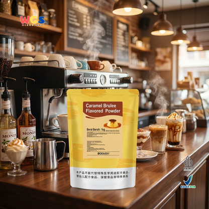 BODUO Caramel Brulee Flavored Powder 1kg – Delicious Crème Brûlée Flavored Powder