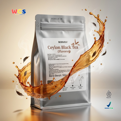 BODUO Ceylon Black Tea Flavored 500g - Teh Hitam Ceylon untuk Milk Tea