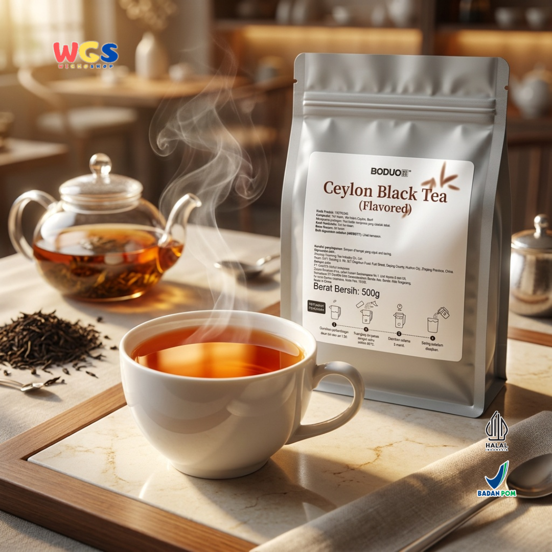 BODUO Ceylon Black Tea Flavored 500g - Teh Hitam Ceylon untuk Milk Tea