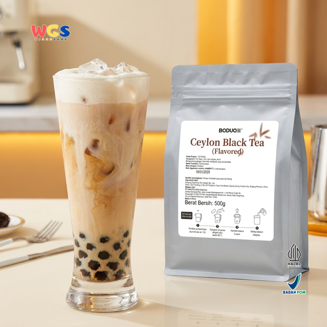 BODUO Ceylon Black Tea Flavored 500g - Teh Hitam Ceylon untuk Milk Tea