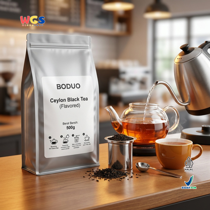 BODUO Ceylon Black Tea Flavored 500g - Teh Hitam Ceylon untuk Milk Tea