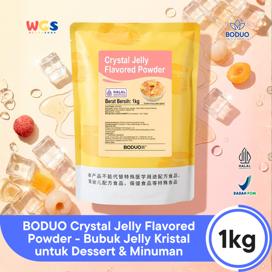 BODUO Crystal Jelly Flavored Powder 1kg – Practical Crystal Jelly Powder for Desserts &amp; Drinks