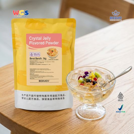 BODUO Crystal Jelly Flavored Powder 1kg – Practical Crystal Jelly Powder for Desserts &amp; Drinks