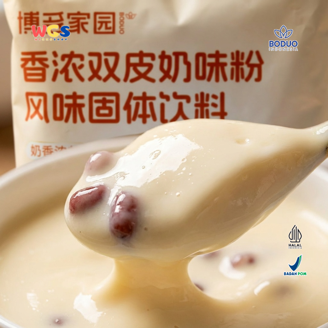 BODUO Double Layer Milk Custard Powder 1kg – Bubuk Custard Susu Lembut & Creamy Premium