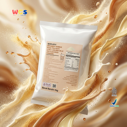 BODUO 3-in-1 Golden Milk Tea Flavored Powder 1kg – Practical &amp; Delicious Premium Milk Tea Powder