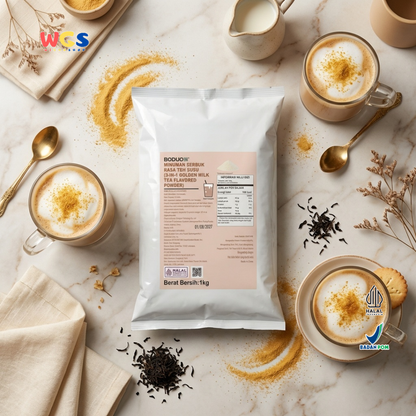 BODUO 3-in-1 Golden Milk Tea Flavored Powder 1kg – Practical &amp; Delicious Premium Milk Tea Powder