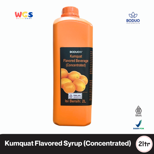 BODUO Kumquat Syrup Concentrated 2L – Sirup Rasa Jeruk Imlek Segar untuk Minuman & Dessert