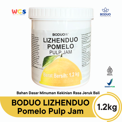 BODUO LIZHENDUO Pomelo Pulp Jam 1.2kg | Bahan Dasar Minuman Kekinian Rasa Jeruk Bali