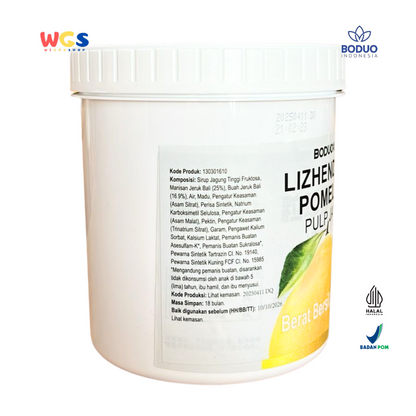 BODUO LIZHENDUO Pomelo Pulp Jam 1.2kg | Bahan Dasar Minuman Kekinian Rasa Jeruk Bali