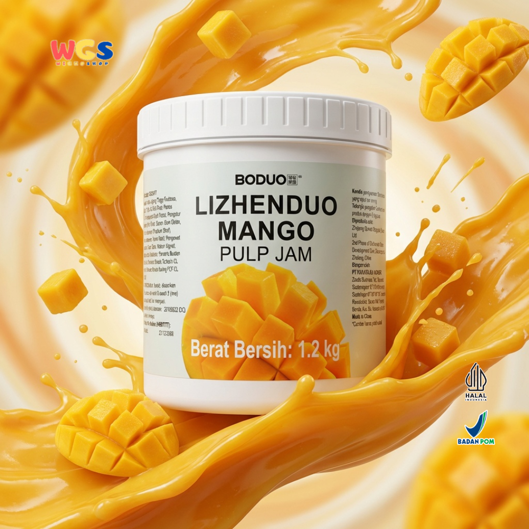BODUO Lizhenduo Mango Pulp Jam 1.2 kg – Drink Base &amp; Mango Flavor Topping