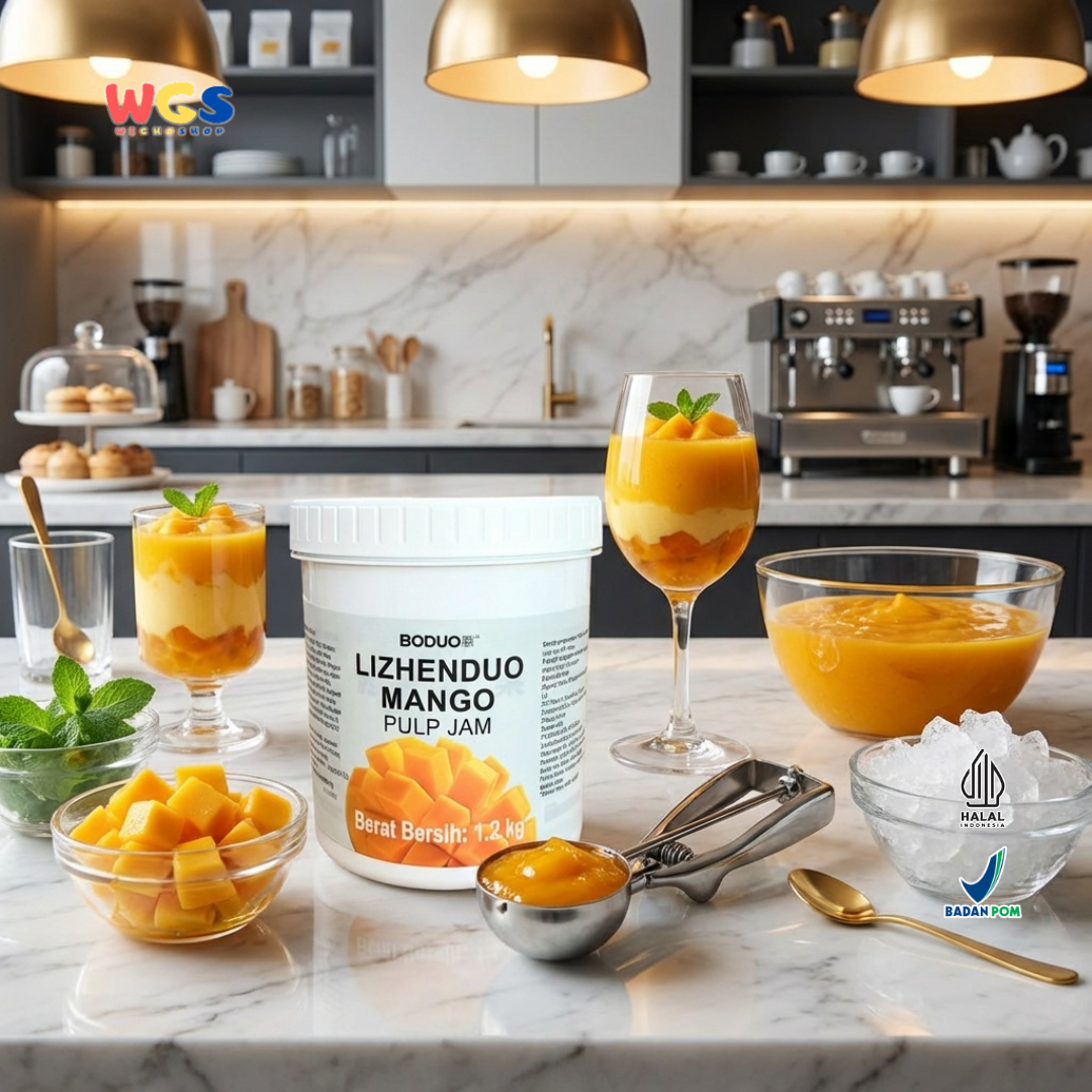BODUO Lizhenduo Mango Pulp Jam 1.2 kg – Drink Base &amp; Mango Flavor Topping