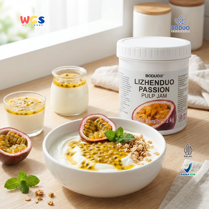 BODUO Lizhenduo Passion Pulp Jam 1.2kg – Selai Markisa Premium untuk Minuman dan Dessert