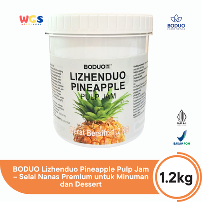 BODUO Lizhenduo Pineapple Pulp Jam 1.2kg – Selai Nanas Premium untuk Minuman dan Dessert