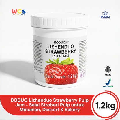BODUO Lizhenduo Strawberry Pulp Jam 1.2 kg | Strawberry Drink Base &amp; Topping