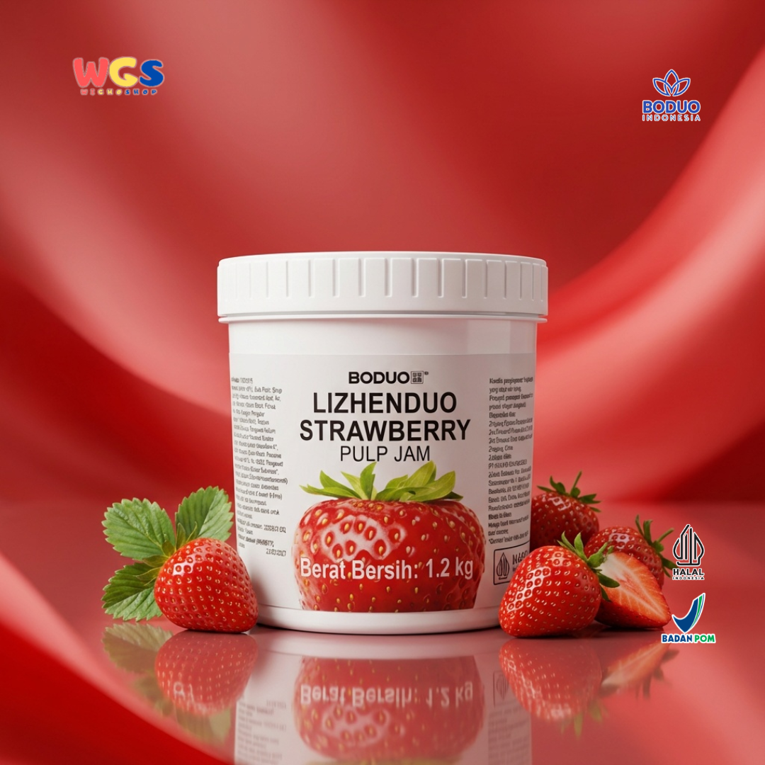 BODUO Lizhenduo Strawberry Pulp Jam 1.2 kg | Strawberry Drink Base &amp; Topping
