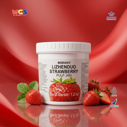 BODUO Lizhenduo Strawberry Pulp Jam 1.2 kg | Strawberry Drink Base &amp; Topping