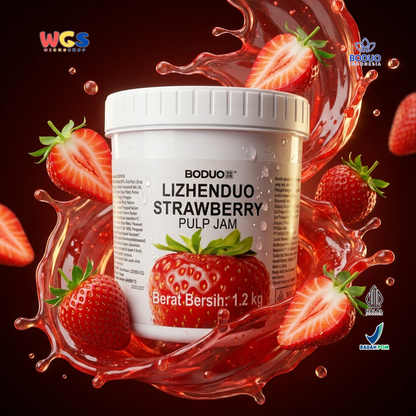 BODUO Lizhenduo Strawberry Pulp Jam 1.2 kg | Strawberry Drink Base &amp; Topping