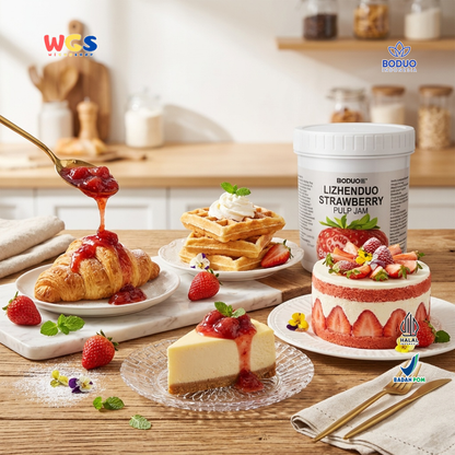 BODUO Lizhenduo Strawberry Pulp Jam 1.2 kg | Strawberry Drink Base &amp; Topping