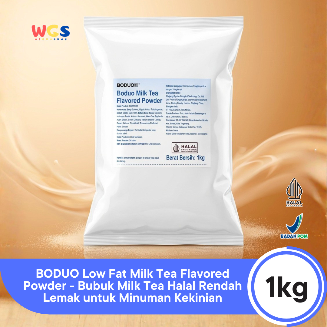 Boduo Milk Tea Flavored Powder Dairy Creamer Low Fat 1kg - Contemporary Drinks, Thai Tea and Dessert