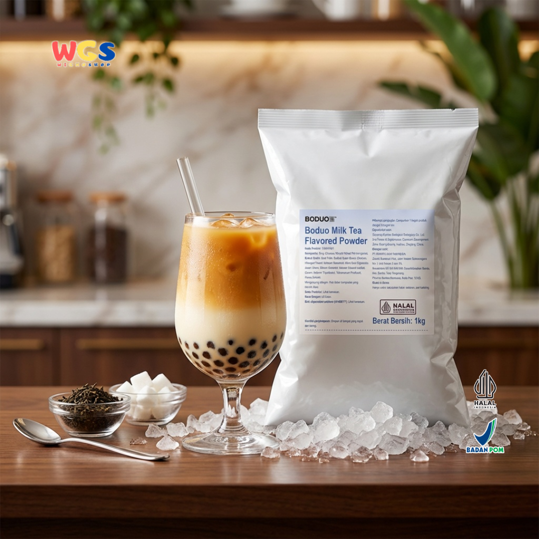 Boduo Milk Tea Flavored Powder Dairy Creamer Low Fat 1kg - Contemporary Drinks, Thai Tea and Dessert