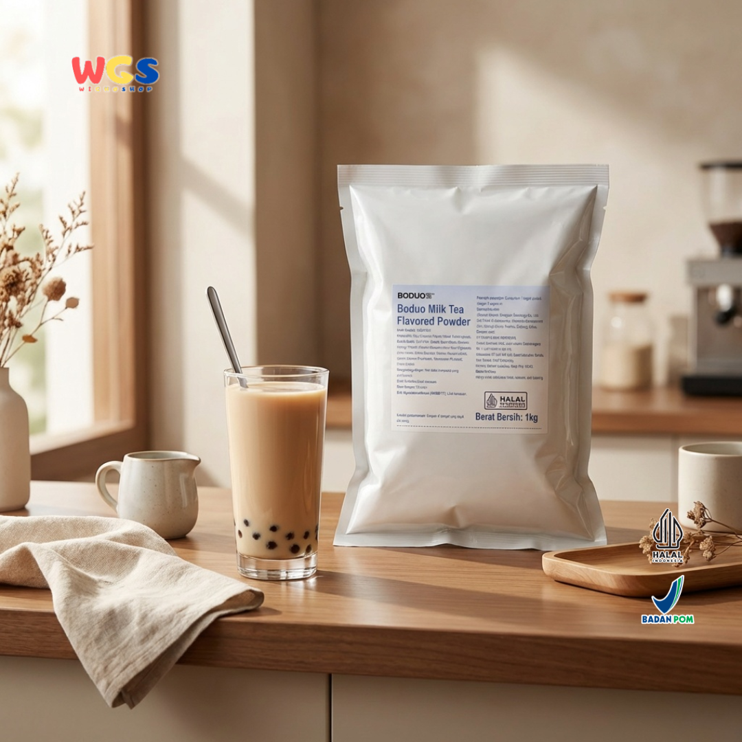Boduo Milk Tea Flavored Powder Dairy Creamer Low Fat 1kg - Contemporary Drinks, Thai Tea and Dessert