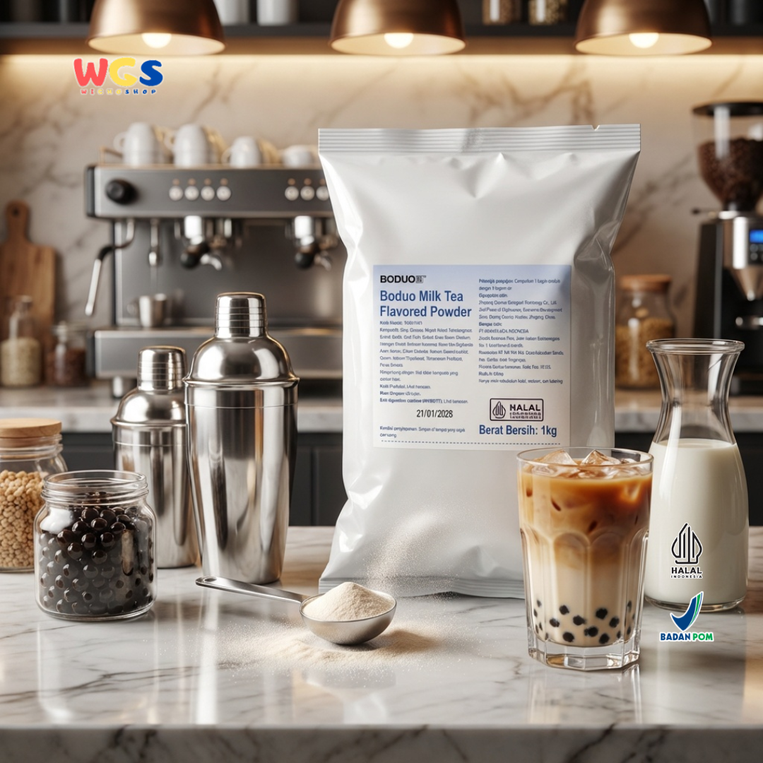 Boduo Milk Tea Flavored Powder Dairy Creamer Low Fat 1kg - Contemporary Drinks, Thai Tea and Dessert