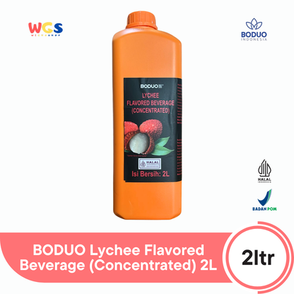 BODUO Lychee Flavored Beverage (Concentrated) 2L - Halal & BPOM untuk Minuman dan Dessert Kekinian
