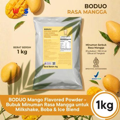 BODUO Mango Flavored Powder 1kg – Halal and BPOM