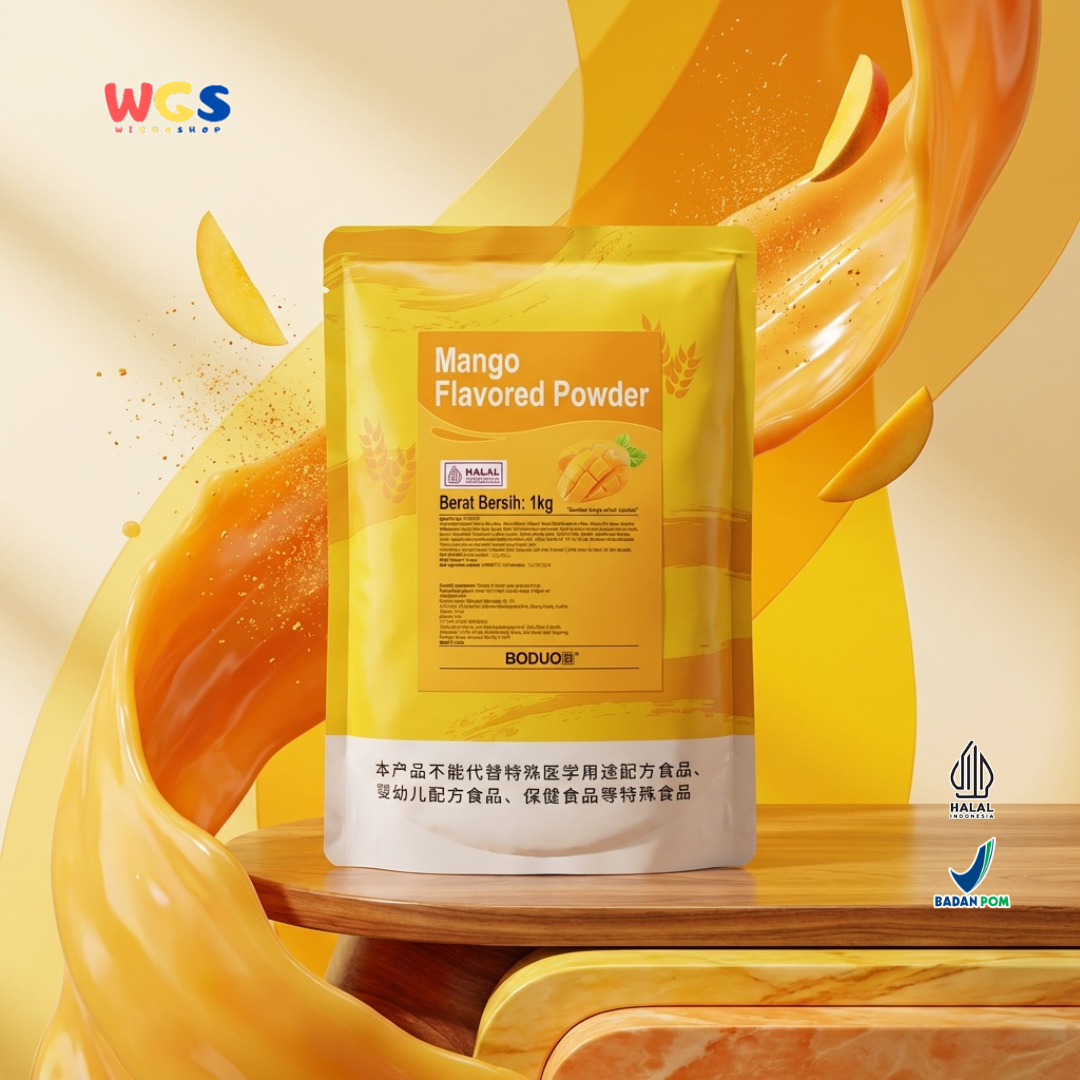 BODUO Mango Flavored Powder 1kg – Bubuk Minuman Rasa Mangga untuk Jus, Smoothie & Dessert