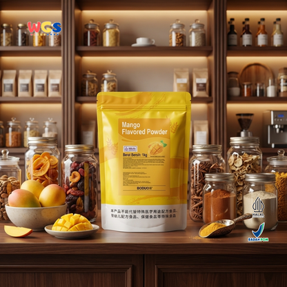 BODUO Mango Flavored Powder 1kg – Bubuk Minuman Rasa Mangga untuk Jus, Smoothie & Dessert