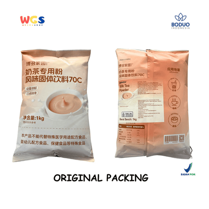 BODUO Milk Tea Powder 1kg – Bubuk Minuman Milk Tea Creamy Ala Kafe Siap Seduh