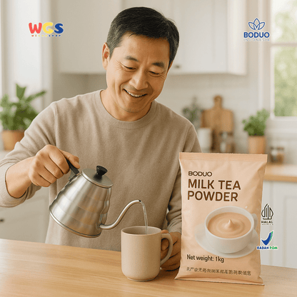 BODUO Milk Tea Powder 1kg – Bubuk Minuman Milk Tea Creamy Ala Kafe Siap Seduh