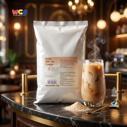 BODUO Milk Tea Powder 1kg – Bubuk Teh Susu Premium untuk Minuman Cafe & Thai Tea