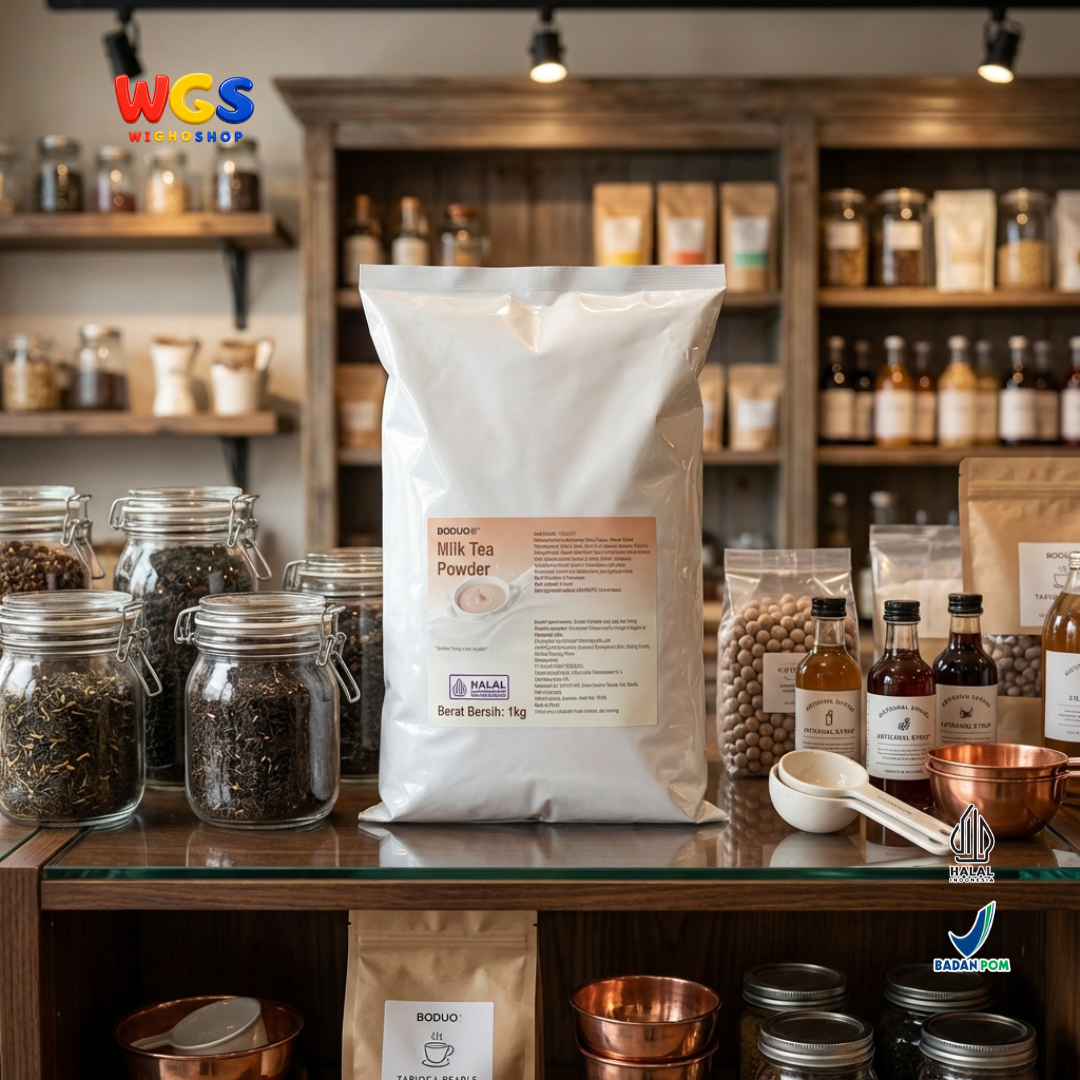 BODUO Milk Tea Powder 1kg – Ready-to-Brew, Creamy Cafe-Style Milk Tea Drink Powder