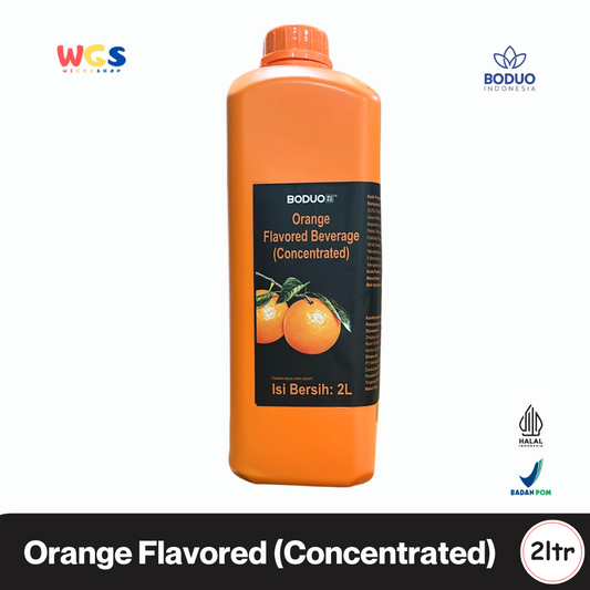 BODUO Orange Flavored Beverage Concentrate 2L – Sirup Jeruk Premium untuk Minuman & Dessert
