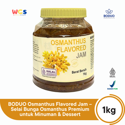 BODUO Osmanthus Flavored Jam 1kg – Selai Bunga Osmanthus Premium untuk Minuman & Dessert
