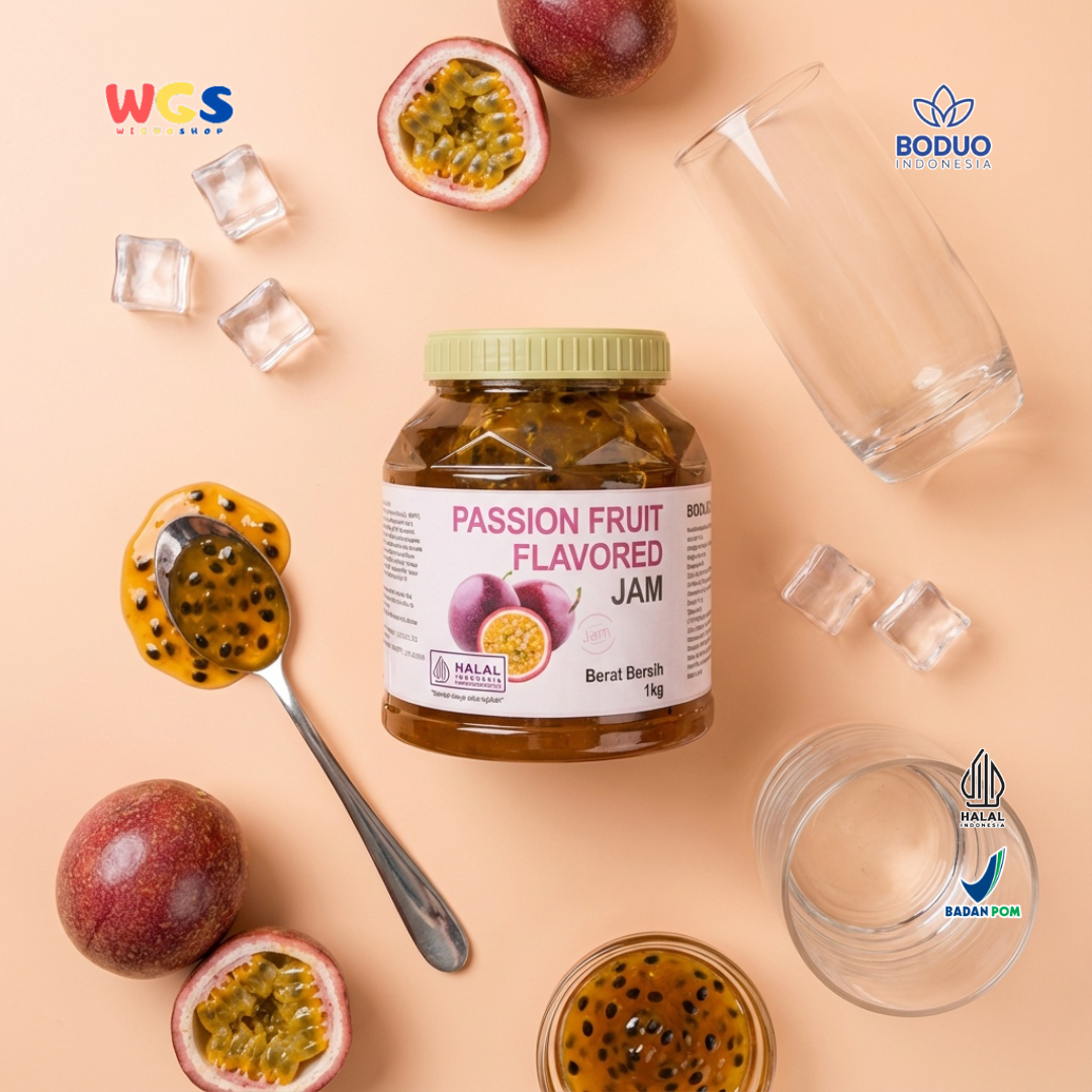 BODUO Passion Fruit Flavored Jam 1kg – Authentic, Fresh &amp; Versatile Passion Fruit Jam