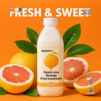 BODUO Pomelo Juice Beverage Concentrate 1L - Sirup Jeruk Bali Segar untuk Minuman Modern
