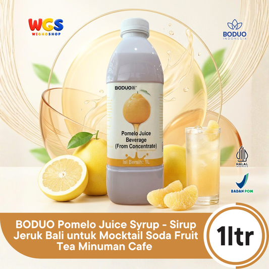 BODUO Pomelo Juice Syrup 1 Liter - Sirup Pomelo untuk Mocktail Soda Fruit Tea Minuman Cafe