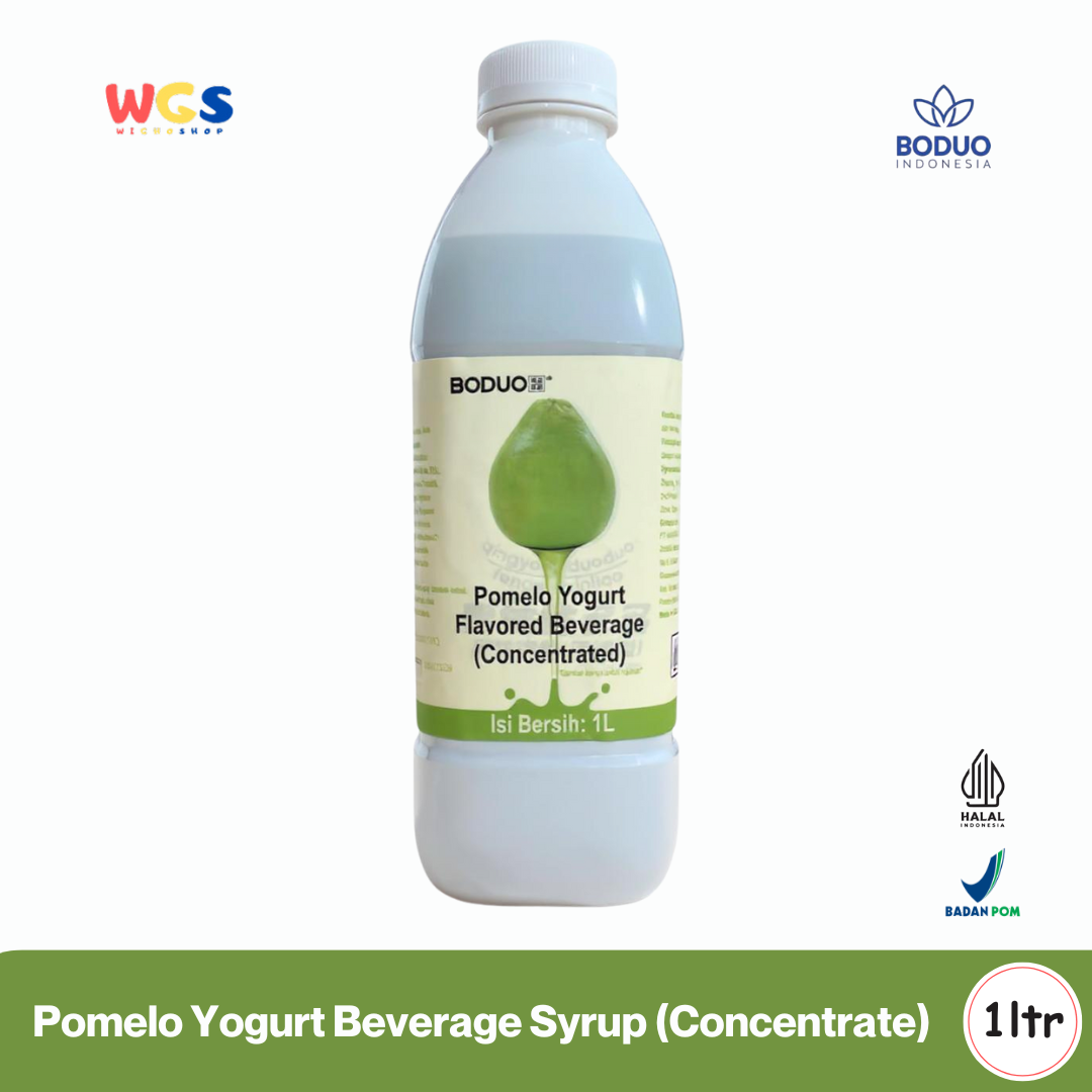 BODUO Pomelo Yogurt Flavored Syrup 1L - Sirup Jeruk Madu Yogurt Asam Manis Segar untuk Minuman