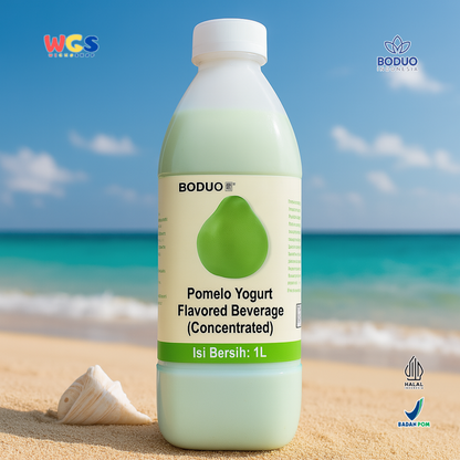 BODUO Pomelo Yogurt Flavored Syrup 1L - Sirup Jeruk Madu Yogurt Asam Manis Segar untuk Minuman
