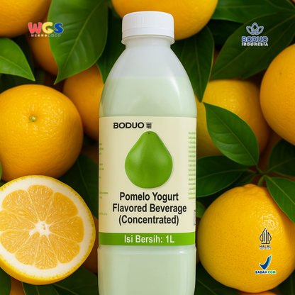 BODUO Pomelo Yogurt Flavored Syrup 1L - Sirup Jeruk Madu Yogurt Asam Manis Segar untuk Minuman