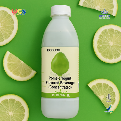 BODUO Pomelo Yogurt Flavored Syrup 1L - Sirup Jeruk Madu Yogurt Asam Manis Segar untuk Minuman