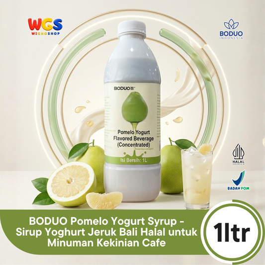 BODUO Pomelo Yogurt Syrup 1 Liter - Sirup Yoghurt Pomelo untuk Fruit Tea Minuman Kekinian Cafe