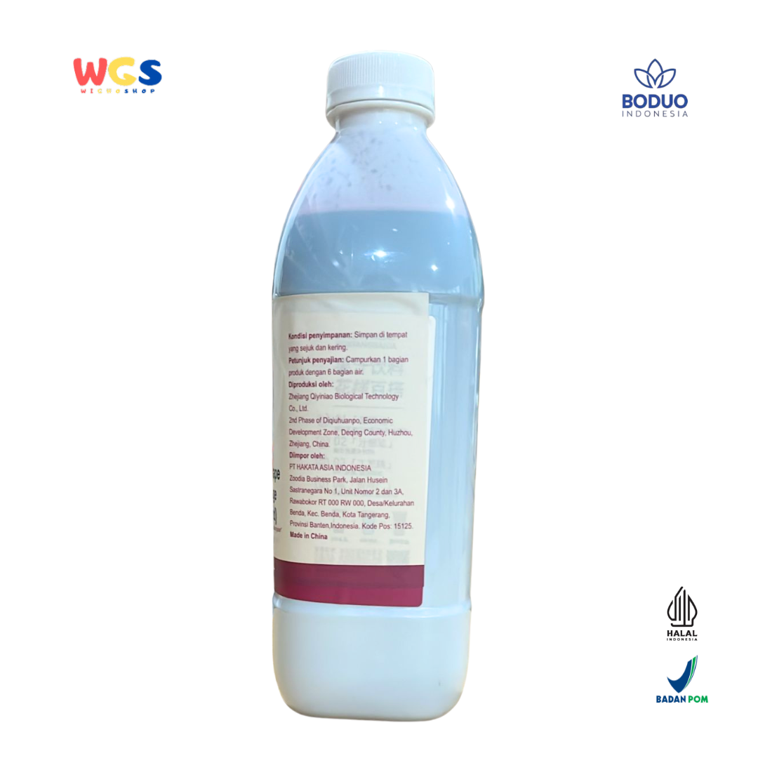 BODUO Purple Red Grape Juice Syrup 1L - Sirup Anggur Merah Ungu Pekat untuk Minuman Segar