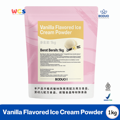 BODUO Vanilla Flavored Ice Cream Powder 1kg – Bubuk Es Krim Rasa Vanila Praktis dan Lezat