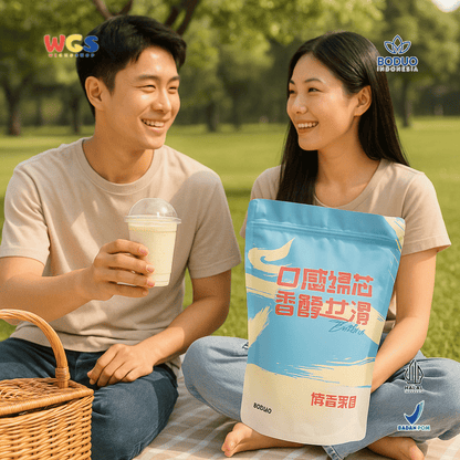 BODUO Vanilla Flavored Ice Cream Powder 1kg – Bubuk Es Krim Rasa Vanila Praktis dan Lezat