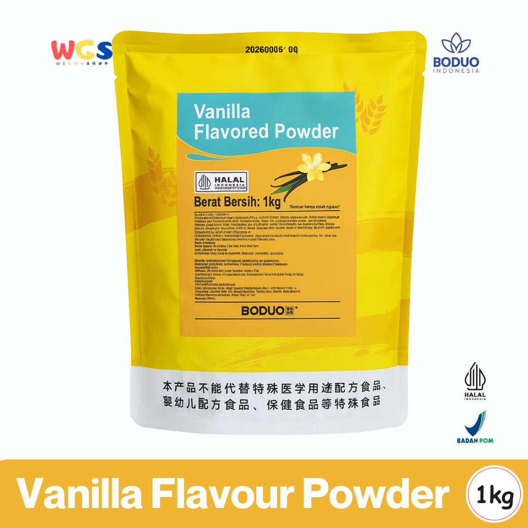 BODUO Vanilla Flavored Powder 1kg – Bubuk Minuman Rasa Vanila Lembut untuk Aneka Kreasi